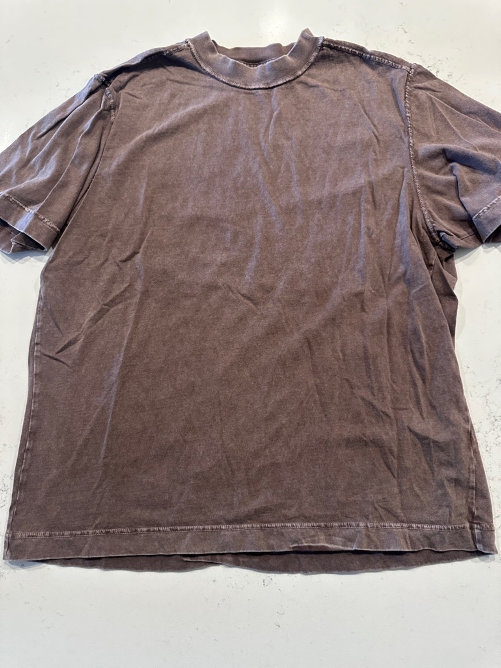 Abercrombie & Fitch Faded Brown Short Sleeve Crew Tee
